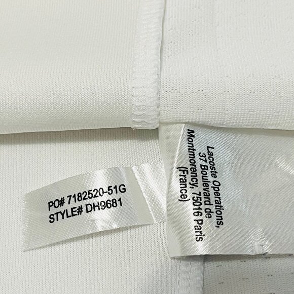 Lacoste Ultra-Dry Polo White/Yellow Size L | Pair With Denim Jeans/Denim Jacket - Picture 14 of 16
